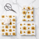 Search for sunflower birthday wrapping paper Yellow