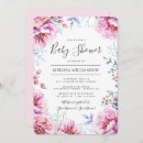 Search for peony baby shower invitations Watercolor