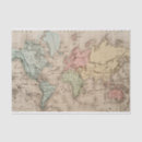 Search for map tissue paper Vintage world map