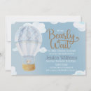 Search for whimsical baby boy shower invitations We can bearly wait