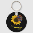 Search for tee shirt rounded key rings Autism