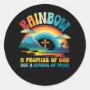 Search for gods promise stickers Rainbow