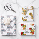 Search for kitten christmas wrapping paper Birthday