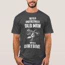 Search for old man on bike tshirts Biker