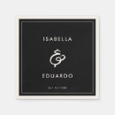 Search for trendy wedding napkins Black and white