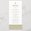 Search for white and gold menus Minimalist