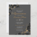 Search for black rose gold quinceanera invitations 15th birthday