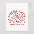Search for holiday baking postcards Santa