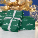 Search for name wrapping paper Green