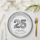 Search for 25th silver anniversary plates Twenty fifth