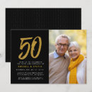 Search for gold and black 50th anniversary invitations Fifty