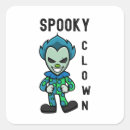 Search for evil clown stickers Scary