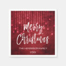 Search for red glitter christmas napkins Script