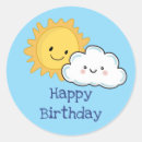 Search for happy clouds stickers Cartoon