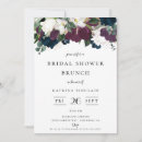 Search for winter floral bridal shower invitations Navy blue