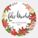 Search for feliz navidad christmas stickers Watercolor