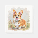 Search for corgi napkins Illustration