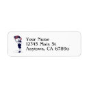 Search for us flag return address labels 4th of july