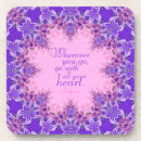 Search for inspirational quotes coasters Pink