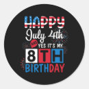 Search for happy 4th birthday stickers United states