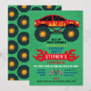 Search for big truck birthday invitations Monster trucks