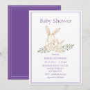 Search for purple baby shower invitations Typography