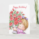 Search for red rose birthday cards Illustration