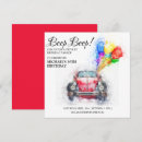 Search for drive by parade birthday invitations Honk and wave