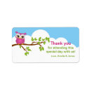 Search for owl baby shower return address labels Pink