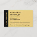 Search for reminder appointment cards Medical