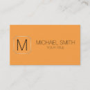 Search for neon orange business cards Colour