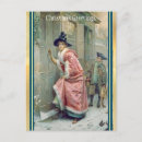 Search for victorian woman christmas cards Vintage