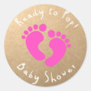 Search for pink footprint stickers Baby girl
