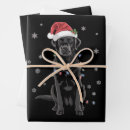 Search for black labrador wrapping paper Santa