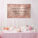 Search for rose gold foil wedding signs Welcome