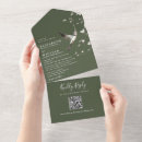 Search for olive green floral wedding invitations Qr code