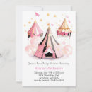 Search for pink circus invitations Girl