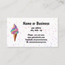 Search for ice cream shop business cards Cafe