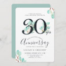 Search for 30th anniversary invitations Botanical
