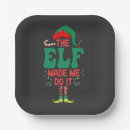 Search for elf christmas plates Santa