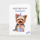 Search for yorkie birthday cards Dog