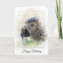 Search for african grey birthday cards Bird
