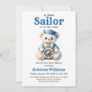 Search for little sailor baby shower invitations Bear