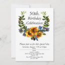 Search for boho 50th birthday invitations Trendy