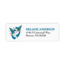 Search for mosaic return address labels Blue