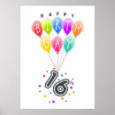 Search for 16th birthday posters 16 year old