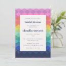 Search for rainbow bridal shower invitations Colourful
