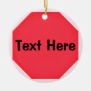 Search for stop sign christmas tree decorations Red