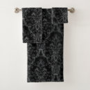 Search for black and silver bath towels Damask