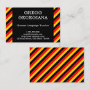Search for language teacher business cards German tutor